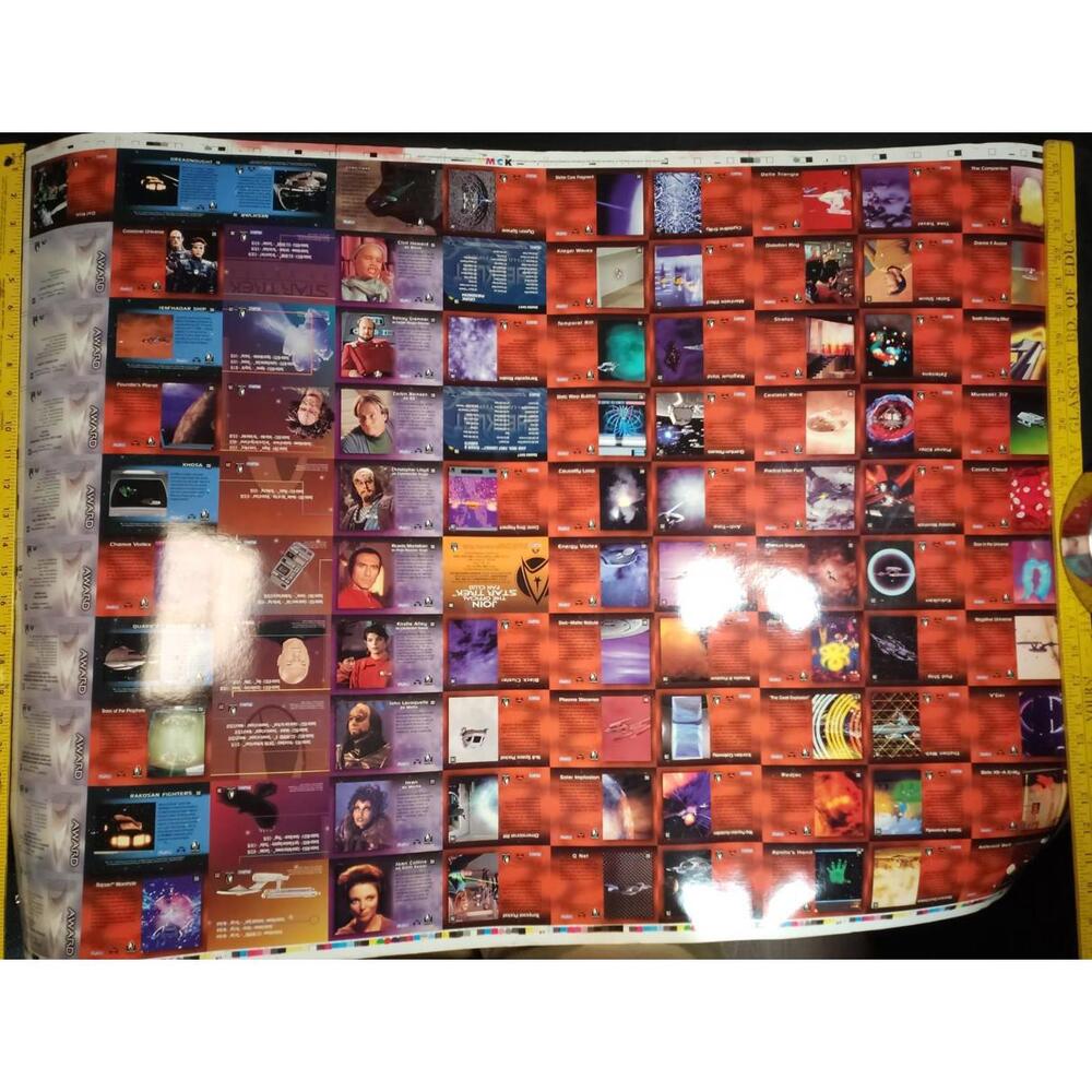 1996 SkyBox Star Trek Uncut Card‎ Sheet 37x27 Promo Display Sheet - Picture 3 of 9